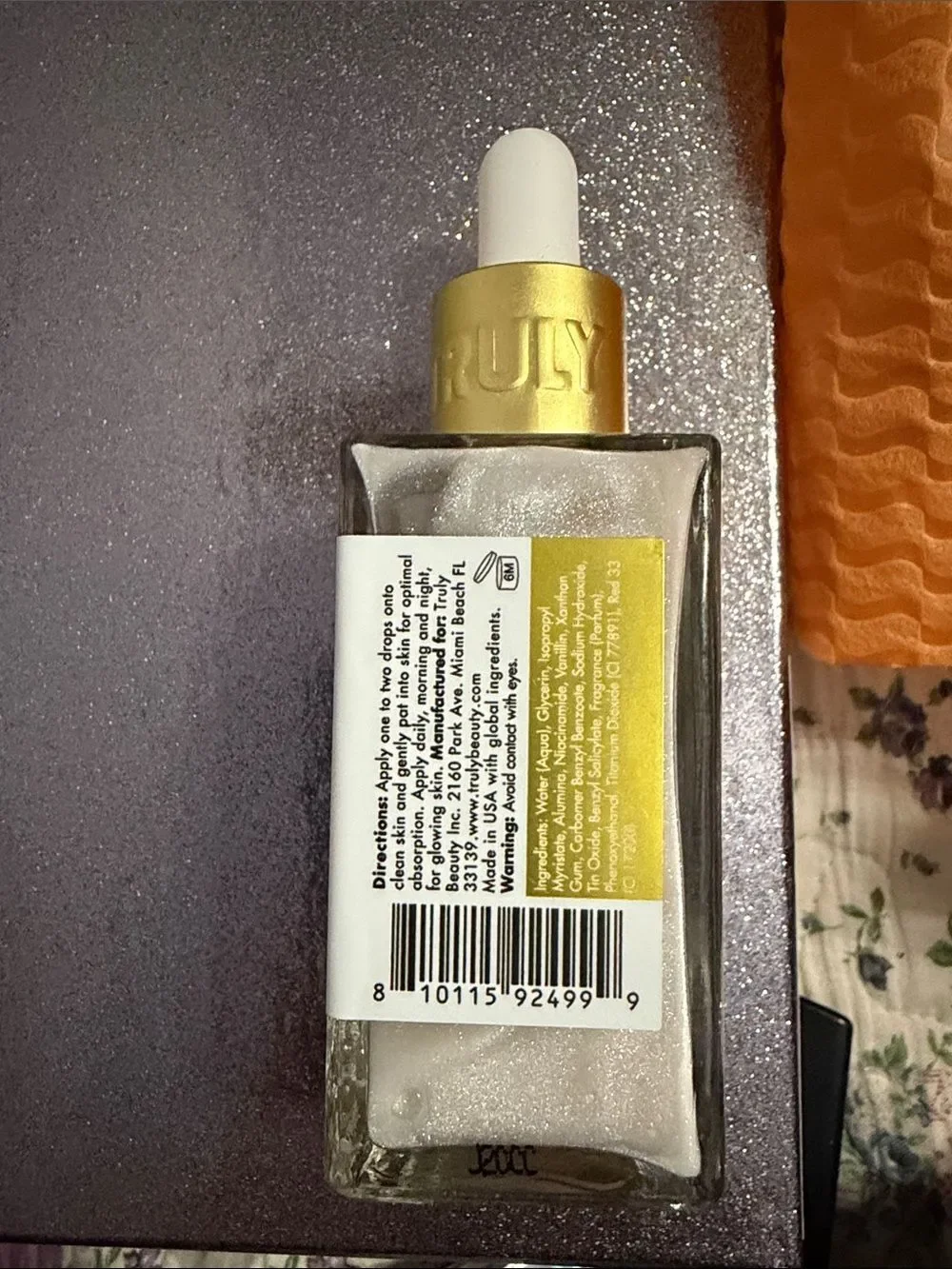 TRULY Frost Yourself Brighten + Shimmer Face Serum - Pearl